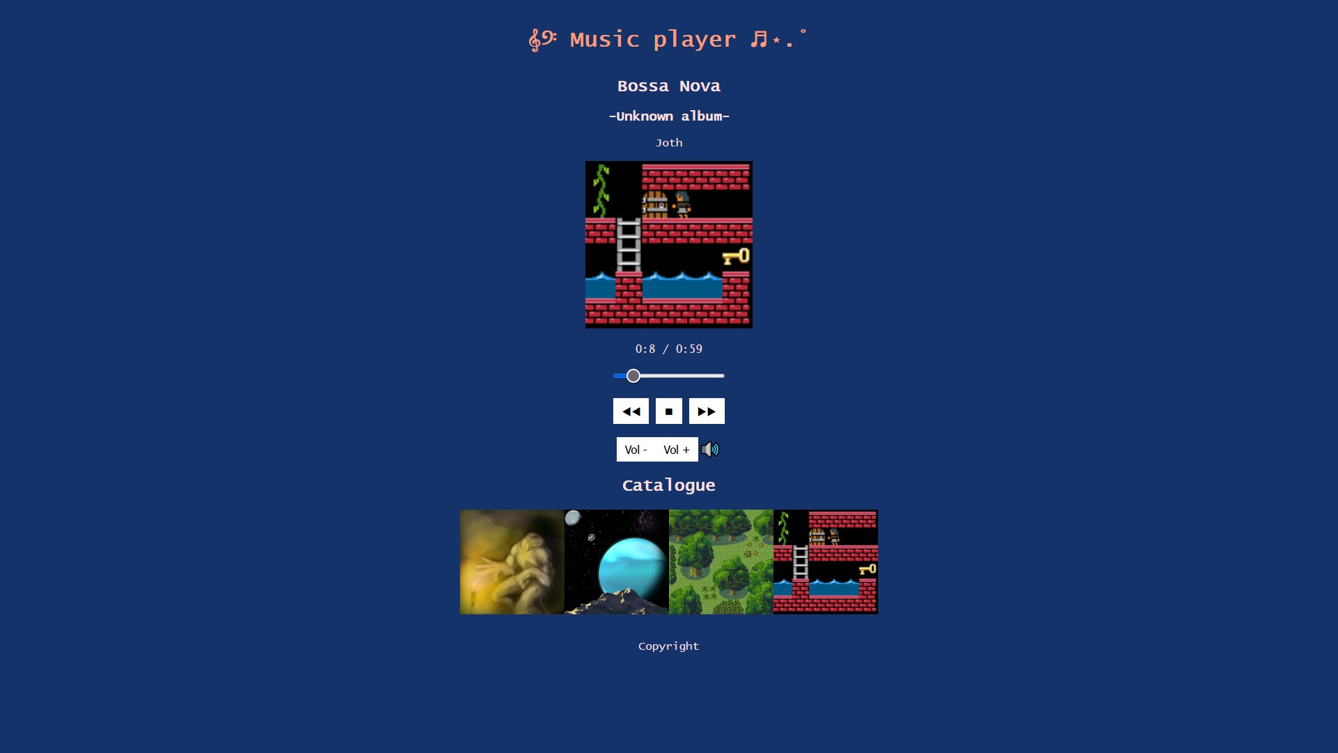 Image illustration site - Music player